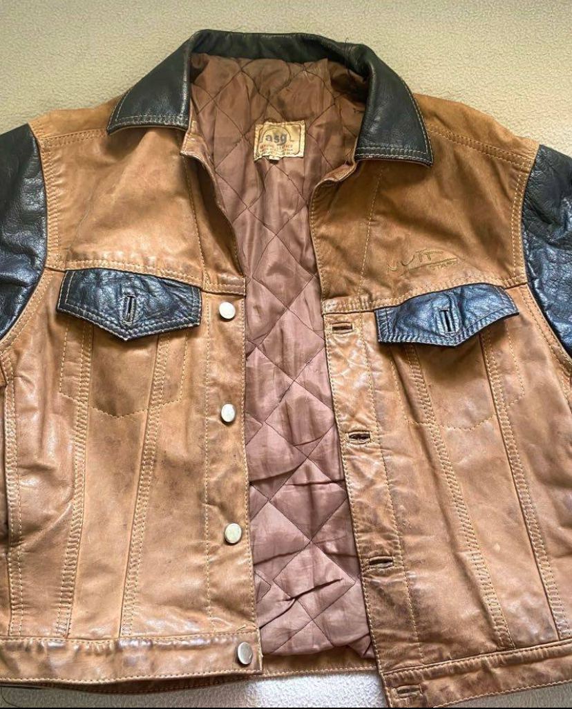 Campera vintage de cuero